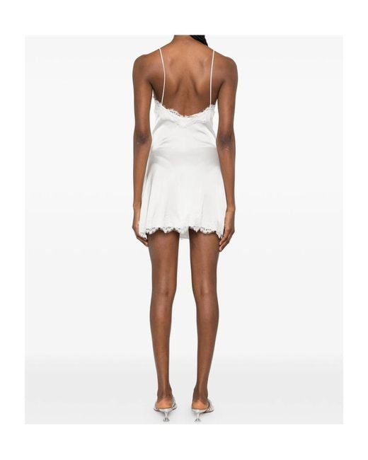 Oseree White Oséree Lace Trim Camisole