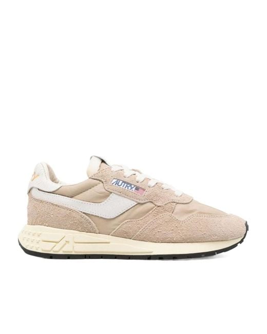 Autry White Lace-Up Low-Cut Casual Shoes