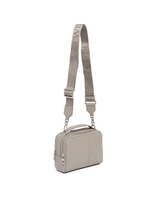 Loewe Gray Mini Leather Cross Body Bag for men