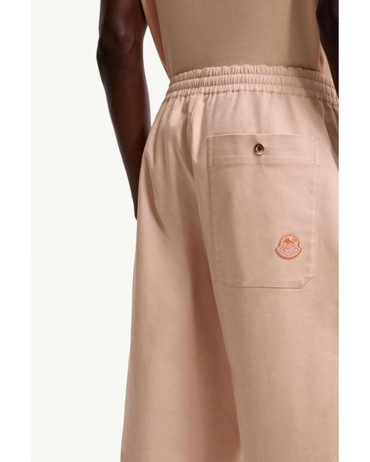 Moncler Natural X Gilga Farm By Donald Glover Cotton Gabardine Trousers for men
