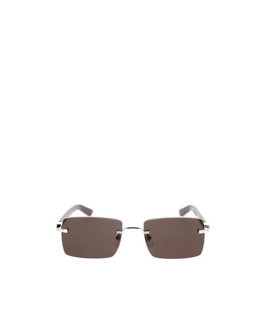 Cartier Multicolor Rimless Rectangular Sunglasses