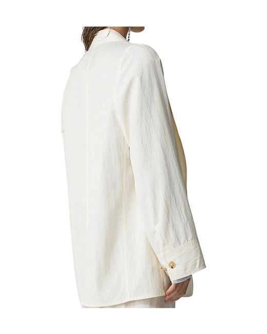 Forte_forte White Long-Sleeve Blazer
