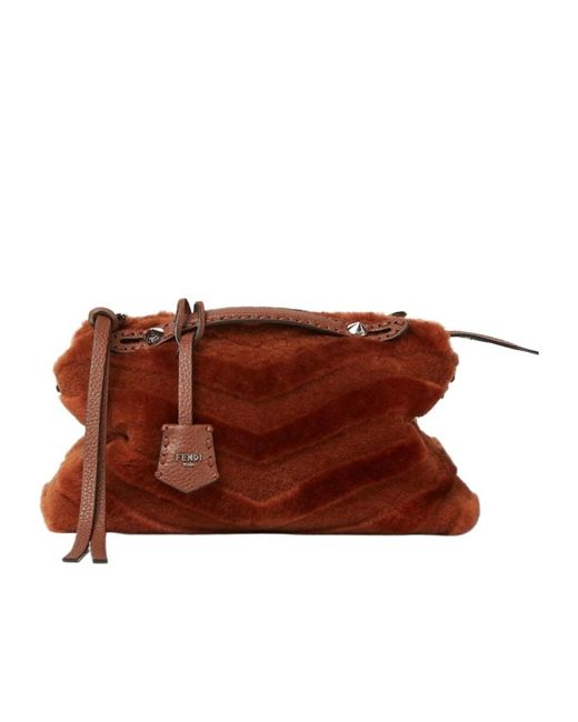 Fendi Brown By The Way Selleria Medium Tote Bag