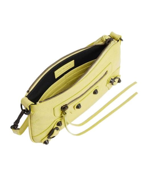 Balenciaga Metallic Le City Pouch On Strap