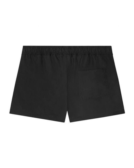 Versace Black Greca Drawstring Swim Shorts for men