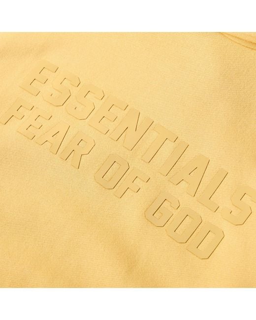Fear Of God Yellow Logo Hoodie for men