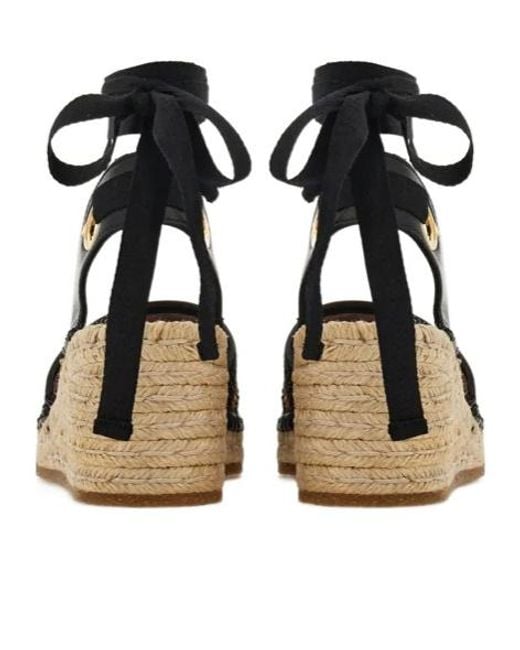 Ferragamo Black Espadrilles