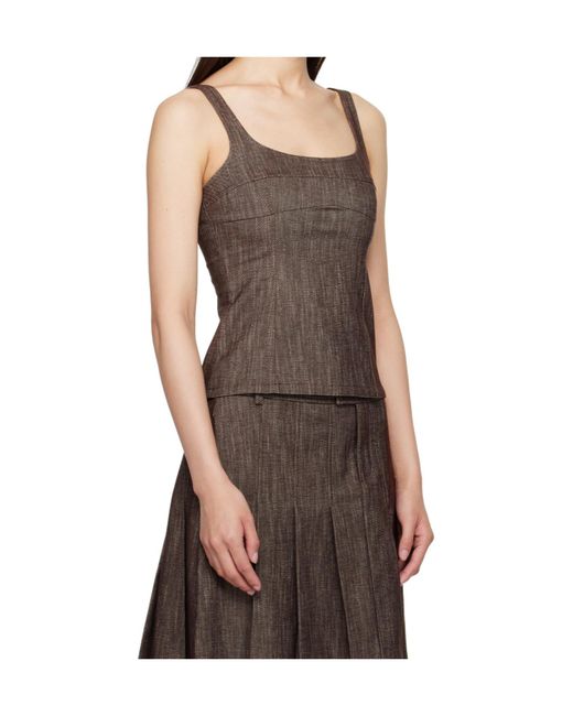 Paloma Wool Brown Sleeveless Vest
