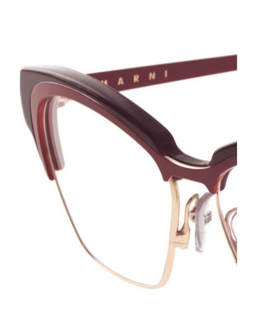 Marni White Logo Flat Mirror