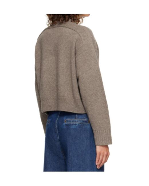 Loulou de Saison Brown Bruzzi Crewneck Knitwear