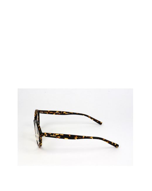 Max Mara White Oval Frame Glasses