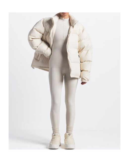 Skims Natural Tnf X Hooded Down Jacket