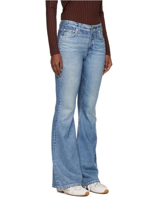 Rag & Bone Blue Belt Loop Jeans