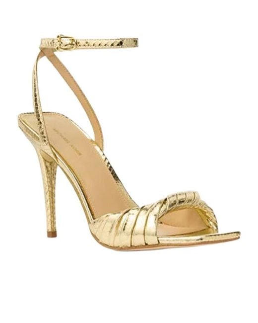 MICHAEL Michael Kors Metallic Kiana Heeled Sandals