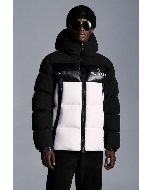 Moncler Black Malavoy Two-Tone Padded Jacket for men
