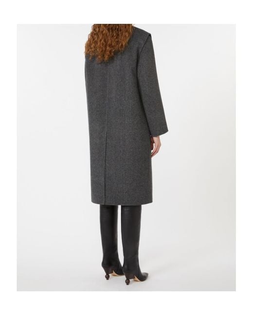 Weekend by Maxmara Gray 2-In-1 Wool Drap Coat