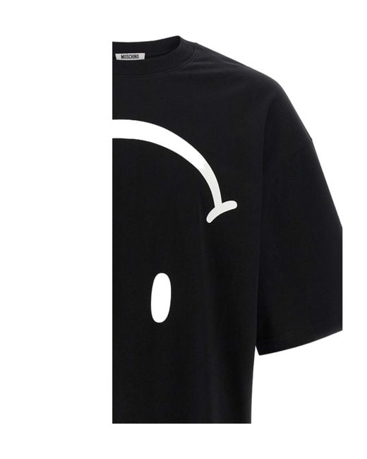 Moschino Black Short-Sleeved T-Shirt for men