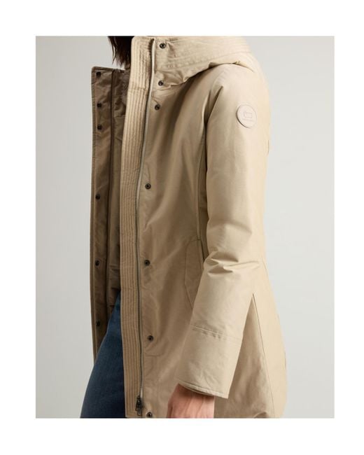 Woolrich Natural Faux Fur Hooded Jacket