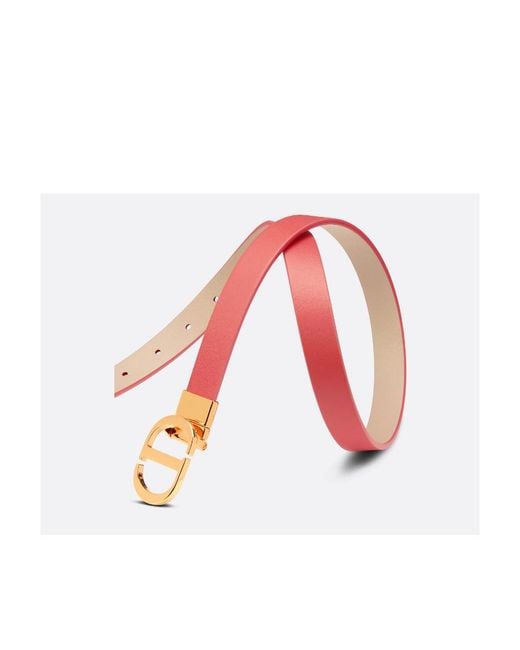 Dior White 30 Montaigne Reversible Belt
