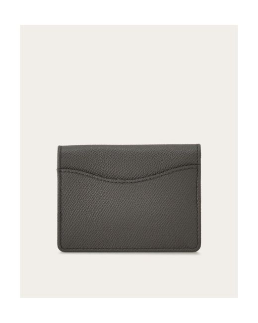 Ferragamo Gray Gancini Card Package
