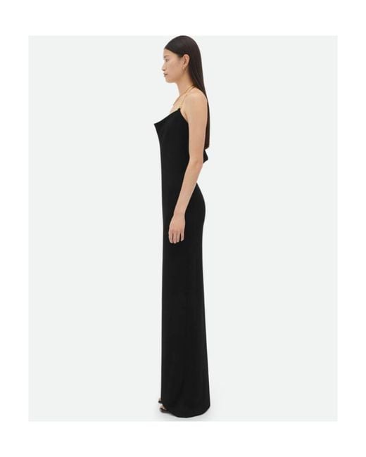 Bottega Veneta Blue Chain Detailed Long Dress