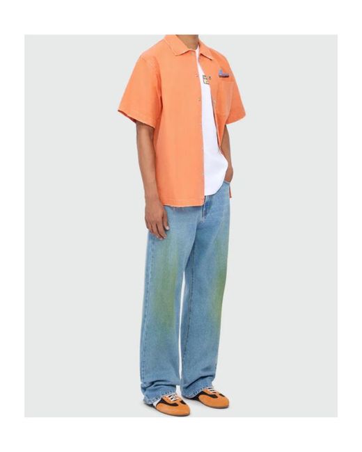 MSGM White Patch Detailed Jersey T-Shirt for men