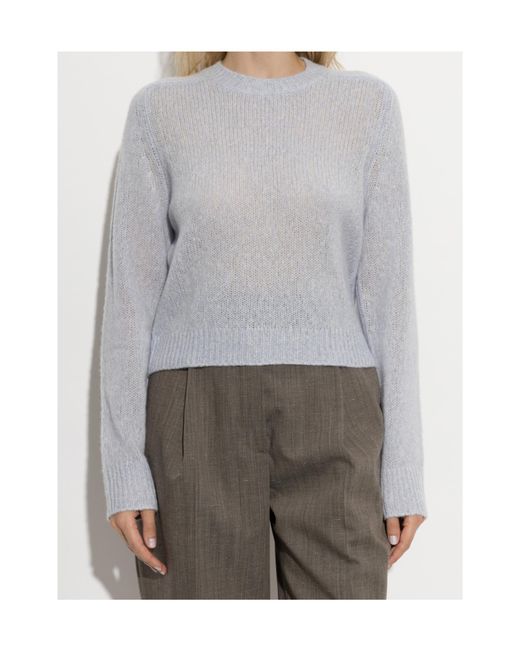 Lisa Yang White Solene Ribbed Knitted Sweater