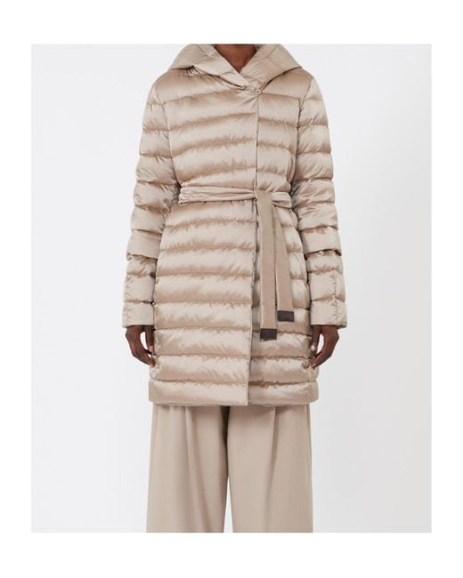 Max Mara Natural The Cube Novef Quilted Down Coat