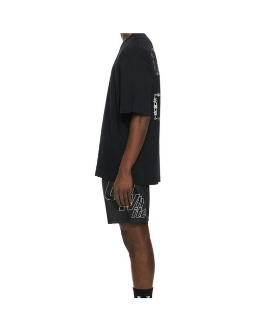 Off-White c/o Virgil Abloh Black 3D Spray Arrow Skate Crewneck T-Shirt for men