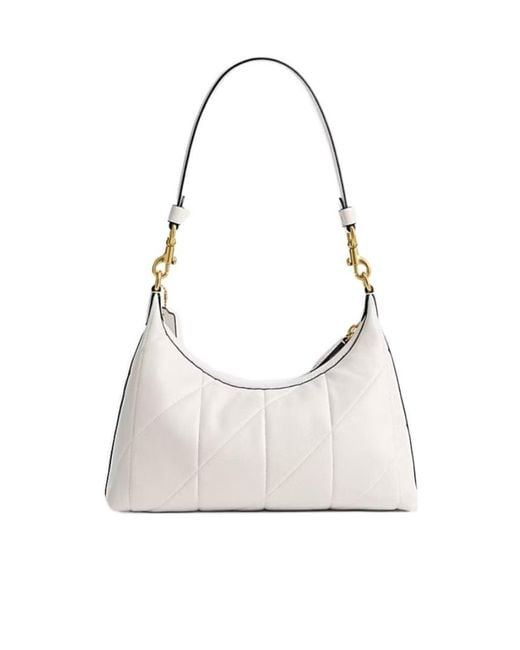 COACH White Juliet Shoulder Bag 25 With Quilting