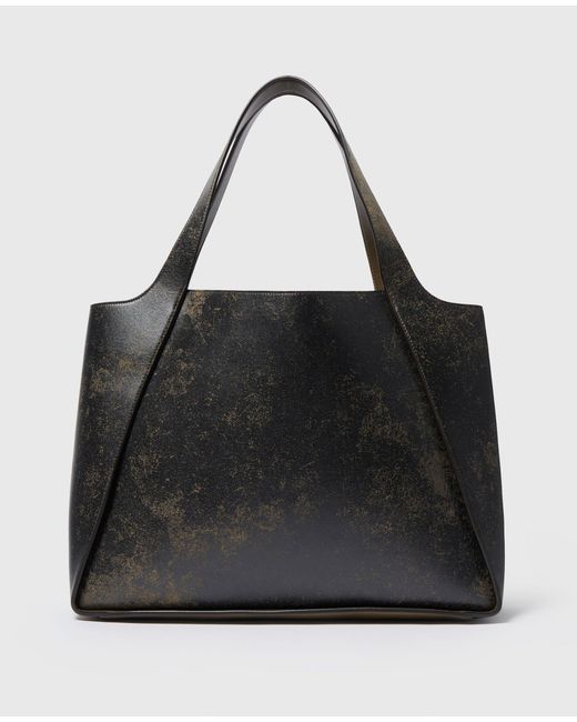 Stella McCartney Black Large Tote With Logo Bags