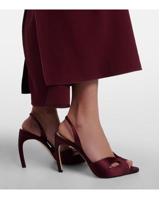 Victoria Beckham Pink Harlow Slingback Sandals