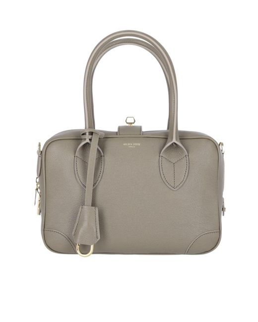 Golden Goose Deluxe Brand Gray Logo Printed Tote Bag