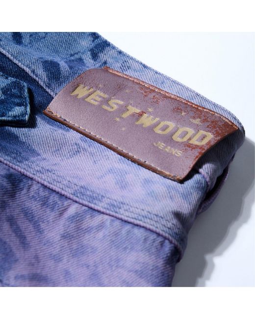 Vivienne Westwood Blue High-Waisted Straight Leg Denim Pants for men