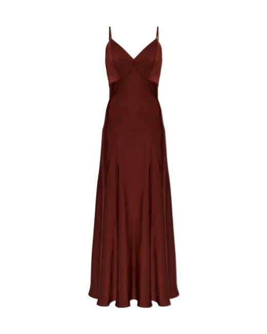 AllSaints Purple Suspender Dress