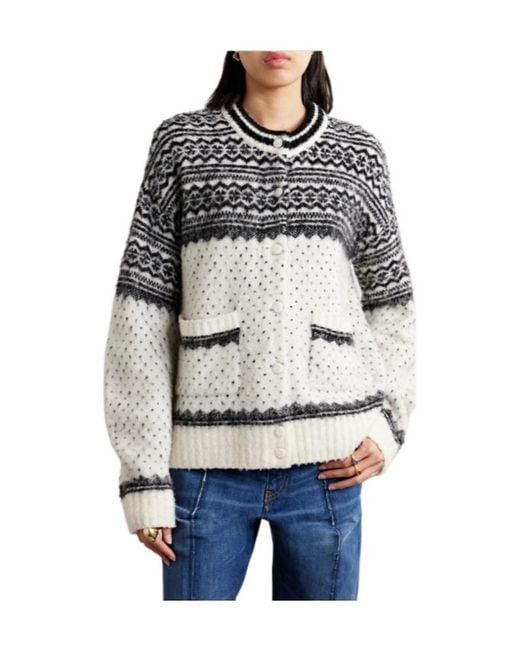 Altuzarra Gray Patterned Cardigan