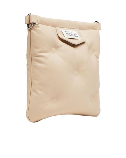 Maison Margiela Natural Glam Slam Logo Patch Tote Bag for men