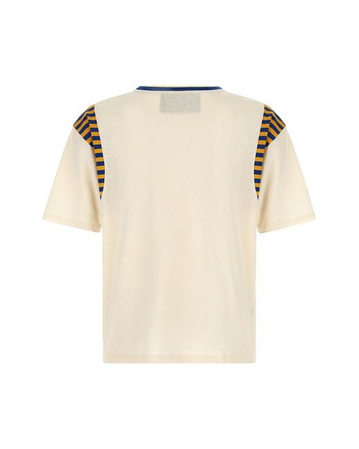 Valentino White Logo Printed Crewneck T-Shirt for men