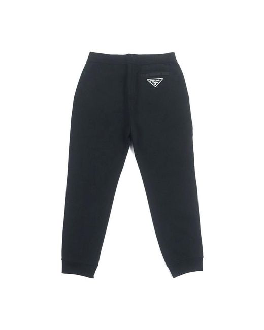 Prada Blue Elastic Waist Sports Pants for men