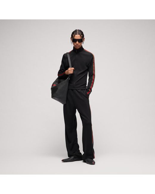Gucci Black Web Zip Jacket for men