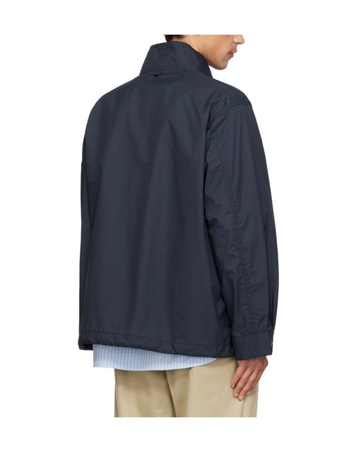 Nanamica Blue Foldable Field Jacket for men