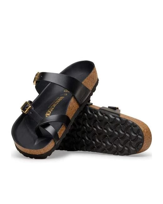Birkenstock Brown Mayari Buckled Flat Sandals