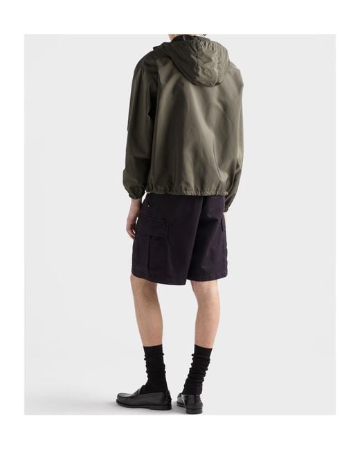 Prada Green Re-Nylon Reversible Jacket for men