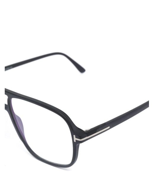 Tom Ford White Eyewear Aviator-Frame Glasses for men