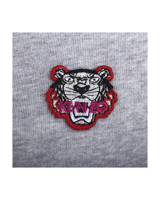KENZO Blue Tiger Head Embroidery Knitted Pullover