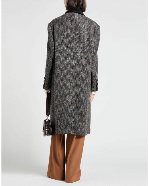 Marni Gray Casual Wool Coat