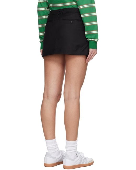 DUNST Black Micro Miniskirt