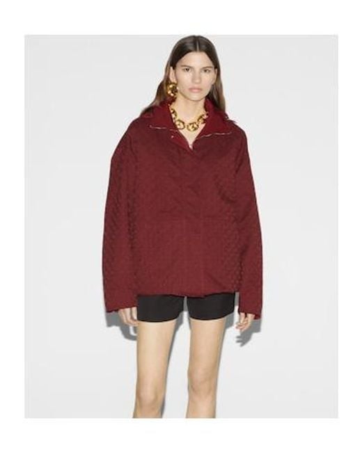Gucci Red Reversible Gg Canvas Jacket