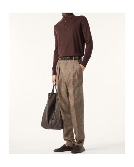 Loro Piana Brown Polo for men
