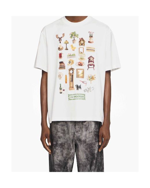J.W. Anderson White T-Shirts for men